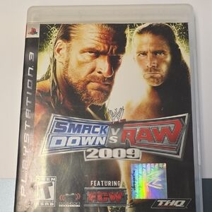 HQ SmackDown vs. Raw 2009 for PlayStation 3 - White and Black Case
